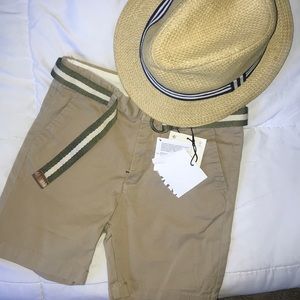 Zara Khaki Shorts